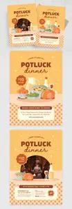 Potluck Flyer Template 547997408