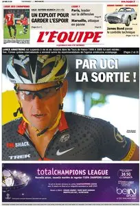 L'Equipe Edition du Mardi 23 Octobre 2012