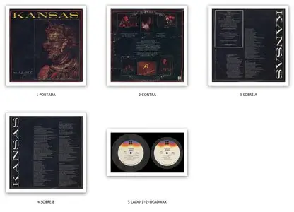 Kansas - Masque (1975) Original US Pressing - LP/FLAC In 24bit/96kHz