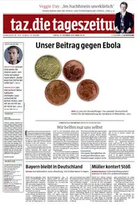 Tageszeitung TAZ vom 19 September 2014