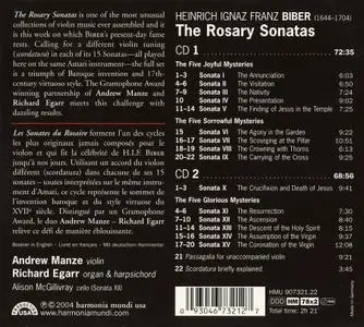 Andrew Manze, Richard Egarr - Heinrich Ignaz Franz von Biber: The Rosary Sonatas (2004)