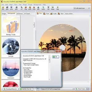 Acoustica CD/DVD Label Maker 3.40