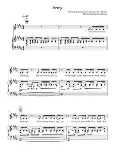 Army - Ellie Goulding (Piano-Vocal-Guitar (Piano Accompaniment))