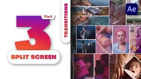 Multiscreen Transitions - 3 Split Screen - Vol. 04 49000418