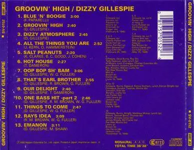 Dizzy Gillespie - Groovin' High (1945-46) {Savoy Jazz Japan SV-0152 rel 1992}