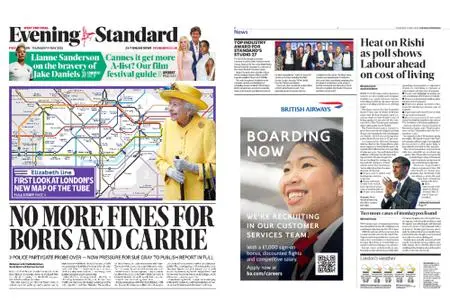 London Evening Standard – May 19, 2022