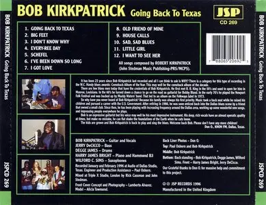 Bob Kirkpatrick - Going Back To Texas (1996)