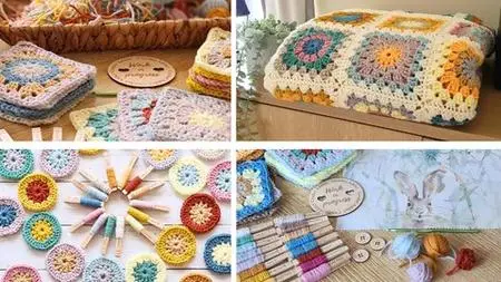 Easy Modern Crochet-Create A Beautiful Spring Meadow Throw