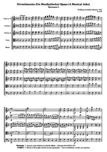 MozartWA - Ein Musikalischer Spass (A Musical Joke) Mv 1