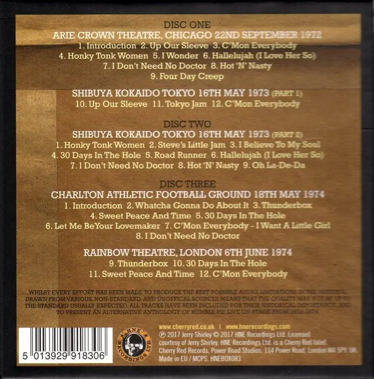 Humble Pie Official Bootleg Box Set, Volume 1 (2017) / AvaxHome