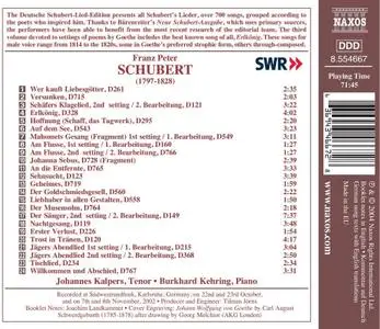 Johannes Kalpers, Burkhard Kehring - Franz Schubert: Goethe Lieder, Vol.3 (2004)