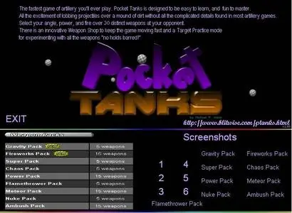 Pocket Tanks Deluxe + Expansion Packs AIO
