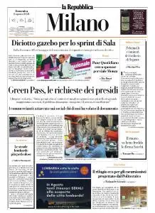 la Repubblica Milano - 8 Agosto 2021