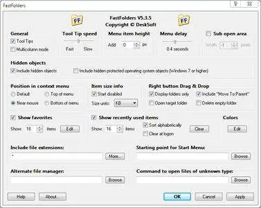 FastFolders 5.3.5 Portable