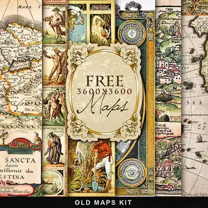 Vintage Old Maps 3