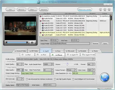 WinX HD Video Converter Deluxe 3.4 Build 20100326