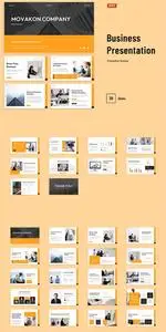 Creative White Orange Modern Company Profile 002