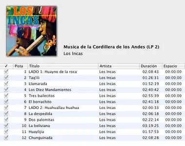 Los Incas - Musica de la Cordillera de los Andes (2 LP / FLAC)