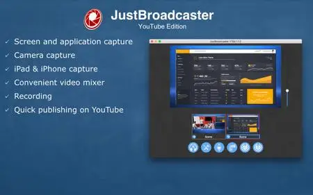 JustBroadcaster for YouTube 1.7.2 Mac OS X