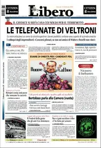 LIBERO DEL 18 FEBBRAIO 2010