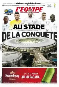 L'Equipe - Mercredi 25 Juin 2014