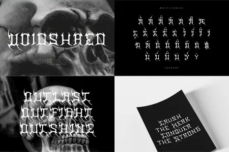 Voidshred - Deathmetal Font