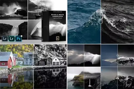 Black & White Landscapes - Mobile & Desktop Lightroom Presets