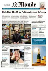 Le Monde du Dimanche 22 et Lundi 23 Décembre 2024