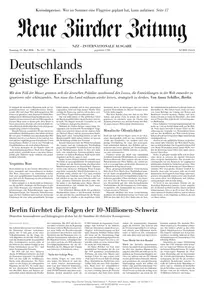Neue Zürcher Zeitung International - 23 Mai 2026