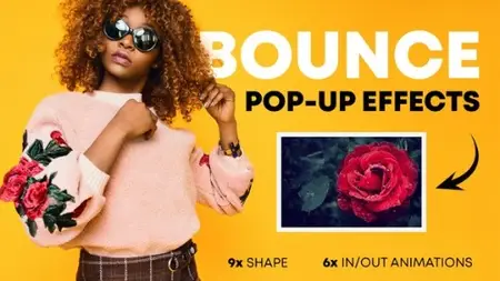 Bounce Pop Up Effects, Apple Motion Templates