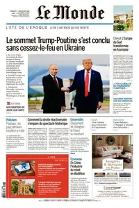 Le Monde du Dimanche 17 et Lundi 18 Août 2025