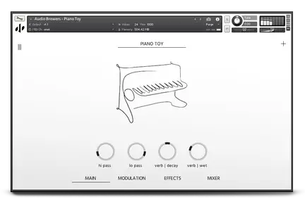 Audio Brewers Piano Toy Stereo Version KONTAKT