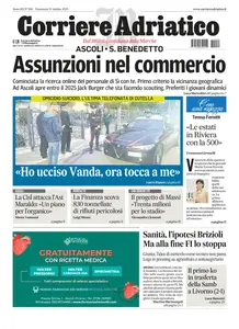 Corriere Adriatico Ascoli - 19 Ottobre 2025