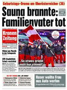 Kronen Zeitung Oberösterreich - 10. Februar 2018