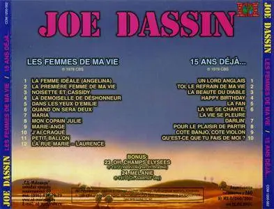 Joe Dassin - Les Femmes De Ma Vie `78 & 15 Ans Deja... `78 (2001)