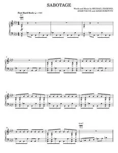 Sabotage - Beastie Boys (Piano-Vocal-Guitar)