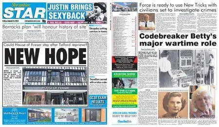 Shropshire Star Shrewsbury Edition – August 24, 2018