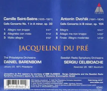 Jacqueline du Pré - Saint-Saens, Dvorak: Cello Concertos (2000)