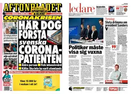 Aftonbladet – 12 mars 2020