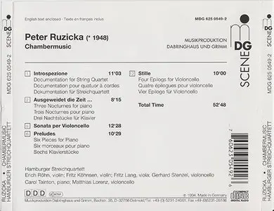 Peter Ruzicka - Hamburger Streichquartett - Chamber Music (1994)