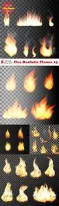 Vectors - Fire Realistic Flames 13