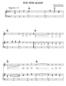 You Win Again - Hank Williams, Johnny Cash (Piano-Vocal-Guitar)