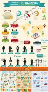 Infographic and diagram design elements vector set 60