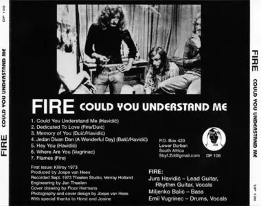 Fire - Could You Understand Me (1973) [Reissue 2005]