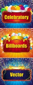Celebratory Billboards Vector
