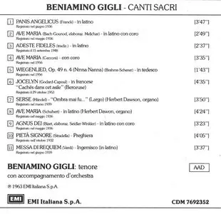 Beniamino Gigli - Canti Sacri