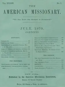 «The American Missionary — Volume 33, No. 07, July, 1879» by Various