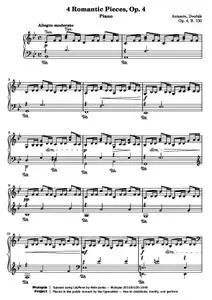DvorakA - 4 Romantic Pieces, Op. 4