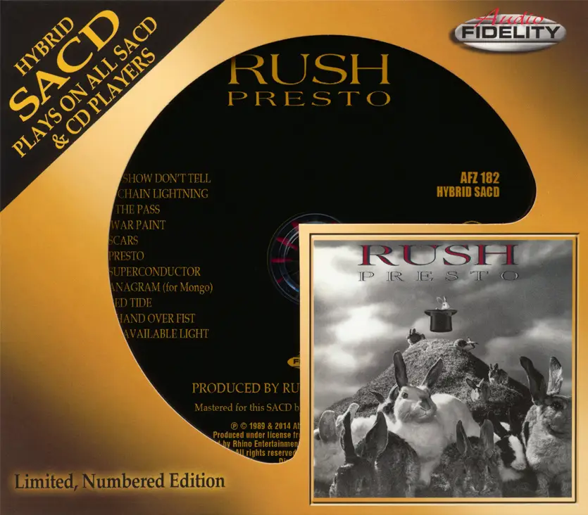 Лучшие песни flac. Rush Presto. Rush "Presto (CD)". Rush 1989. Rush - Presto (r1-83736).