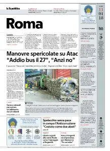 la Repubblica Roma - 11 Gennaio 2018